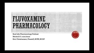 Fluvoxamine Luvox Pharmacology [upl. by Atisusej167]