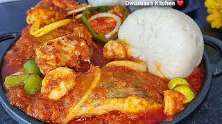 Simple Way to Make a Tasty Ghana Fante Fante Spicy Fresh Tilapia StewAuthentic Fish Pepper Sauce [upl. by Nylakcaj458]