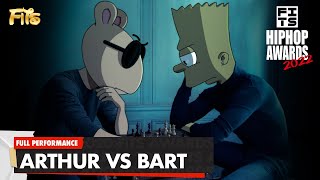 Arthur and Bart Simpson get into a rap battle at the awards  FITS HIP HOP AWARDS 2022 [upl. by Dranek]