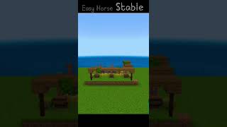 Easy Horse Stable Minecraft Tutorial [upl. by Al]