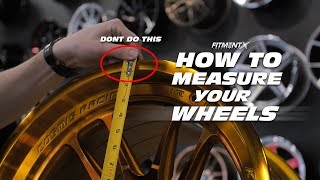 How To Measure Your Wheels Diameter Width Offset and Backspacing [upl. by Nebe]