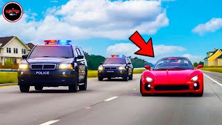 MOST BRUTAL Supercar Police Chases Caught On Dashcam 2024  police pursuit 2024 12 [upl. by Odelia]