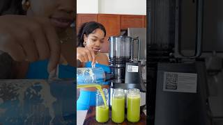 Green Juice Parasite cleanser🦠 juicing parasitecleanse wellness [upl. by Ahsoyek690]