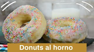 Donuts al horno con glaseado de azúcar [upl. by Quennie]