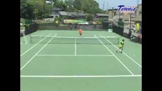 2010 全国選抜ジュニアテニス選手権大会 U14 大西賢 VS 古田伊蕗 [upl. by Donaugh]