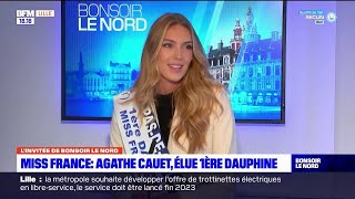 Agathe Cauet première dauphine Miss France était linvitée de Bonsoir le Nord [upl. by Reinke62]