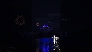 DroneShow  GreyCup Festival 🇨🇦 CFL downtown downtownvancouver coalharbour vancouver short [upl. by Tollman]