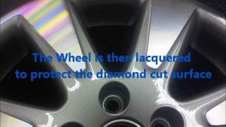 How to Diamond Cut alloys Repairing VW Passat Polished Alloy Powder Coating The Wheel Medics [upl. by Ahteral]