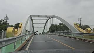 Crossing The Phitsanulok River Bridge rivercrossing phitsanulok drivingtour thailandtravel [upl. by Hannaoj88]