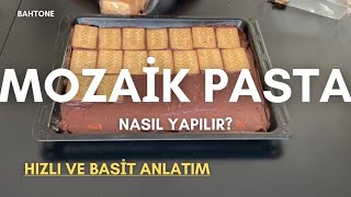 ÜSTELİK 1 DAKİKADA  Efsane Mozaik Pasta Tarifi  Kolay ve Pratik [upl. by Burtie]