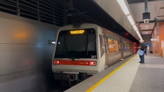 Transperth Trains A Series departs Perth Underground [upl. by Iridis]