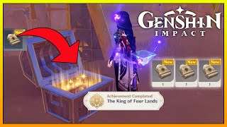 3 Transparent Ruins Record Location And Hidden Achievement The King Of Four Lands【Genshin Impact】 [upl. by Esirahc]