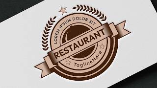 How to Create a Food and Restaurant Logo in Adobe Illustrator CC  StepbyStep Tutorial [upl. by Yodlem843]