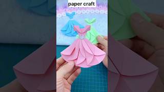 Paper craft idea👗💞shorts craft [upl. by Beth44]