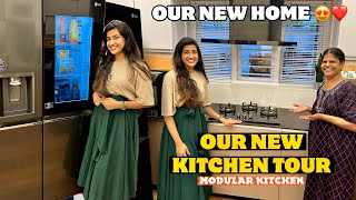 OUR NEW KITCHEN TOUR 😍❤️ MODULAR KITCHEN  OUR NEW HOME 😍❤️ [upl. by Iong901]