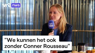 Voorzitter Melissa Depraetere vóór verkiezingscongres quotVooruit kan zonder Conner Rousseauquot [upl. by Eeralav]