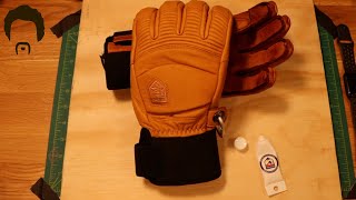 Silently Oiling my New Hestra Leather Fall Line Ski Gloves with Hestra Leather Balm  ASMR [upl. by Odlabso]