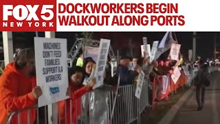 Dockworkers begin walkout along East Coast ports How it impacts you [upl. by Crain]