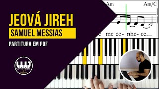 Jeová Jireh  Piano Solo  Partitura em PDF [upl. by Gilges724]