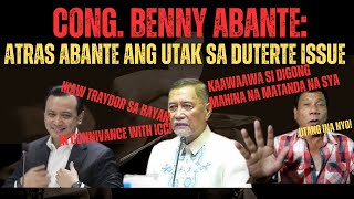 BISHOP CONGRESSMAN BENNY ABANTE DDS BA ATRAS ABANTE ANG UTAK AT STAND TUNGKOL SA DUTERTE DRUGWAR [upl. by Umont]