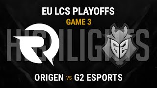 Origen vs G2 Esports Highlights Game 3  Grand Final EU LCS Spring Playoffs 2016  OG vs G2 G3 [upl. by Liane]