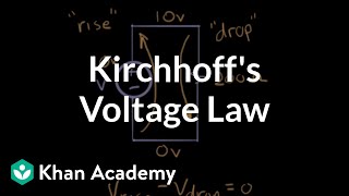 Kirchhoffs voltage law  Circuit analysis  Electrical engineering  Khan Academy [upl. by Jahdai]