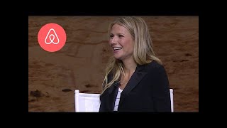 Gwyneth Paltrow  Brian Chesky Cultivating the Art of Taste amp Style  Airbnb Open 2016  Airbnb [upl. by Ashbaugh]