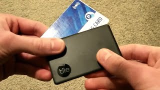 Tile Slim  Bluetooth Wallet Tracker Review [upl. by Ardnik]