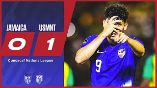 Ricardo Pepi leads USA in the Concacaf Nations League  Jamaica 01 USMNT  Official Highlights [upl. by Karlotte186]