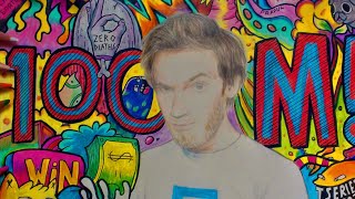 PewDiePie hits 100 Million Subscribers FAN ART [upl. by Isadora]