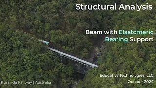 SA74 Analysis of an Indeterminate Beam Resting on Elastomeric Bearings [upl. by Frazer]