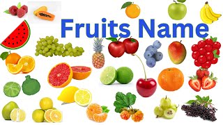 Learn Fruit Names Spellings and Fun Facts  Common Fruits Berries and Citrus for Kids [upl. by Adrahs]