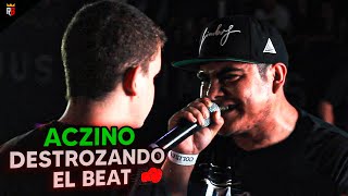 ACZINO ROMPIENDO EL BEAT  Sus mejores rounds con beat 1 [upl. by Michaeu]