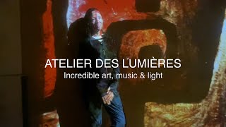 ATELIER DES LUMIÈRES in Paris  Beautiful art sound and light show [upl. by Chapel]