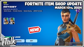 NEW ODYSSEY SKIN amp NEW SHOP TIME Fortnite Item Shop March 10th 2024 Fortnite Chapter 5 [upl. by Acie]