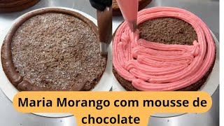 Recheio incríveis para bolos  morango com chocolate [upl. by Ariella382]