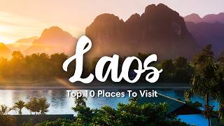 LAOS TRAVEL 2024  10 Beautiful Places To Visit In Laos [upl. by Yreved654]