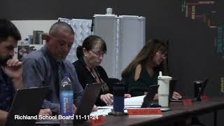 Richland School Board 111124 [upl. by Inah]