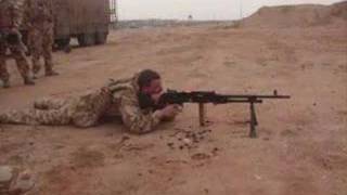 GPMG machine gun being fired by me on a iraqi range [upl. by Avril]