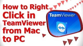 How to Right Click in Teamviewer from Mac to PC [upl. by Ladin]