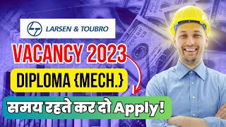 LampT Recruitment 2023 fresher  Mechanical engineers Salary 50kmonth Diploma mechanical job’s [upl. by Elamrej]