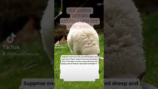 celebrating the Lost Sheep 🐑 dailydevotional scriptures bibleverseofthedaytoday [upl. by Ayaet790]