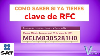 ➡️➡️Como saber si ya tienes una clave de RFC con homoclave 💡🔔CONSULTAR con CURP y otras opciones💡🔔 [upl. by Sisson]