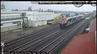 Webcam railfanning in Chehalis 12824 [upl. by Nanoc]