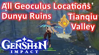 All Geoculus Locations Dunyu Ruins Tianqiu Valley Genshin Impact [upl. by Demahum]