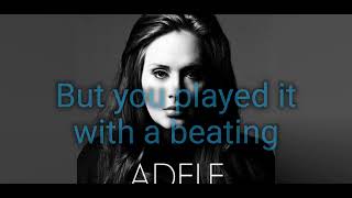 Rolling in the Deep Lyrics  Adele [upl. by Colvert]