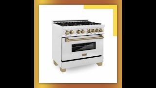 ZLINE Autograph Edition 36quot Dual Fuel Range Gas Stove amp Electric Oven [upl. by Etnaik]