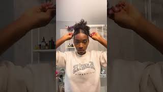 Placage cheveux crépus 4c hairstyles [upl. by Ynafetse]