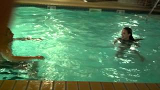 Wierd couple in pool skinny dip [upl. by Maryann]