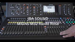 Midas M32 Ruido Rosa Pink Noise [upl. by Pellikka]